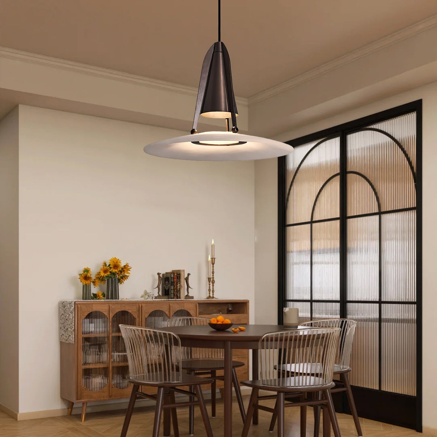 Aragon Contemporary Metal Pendant Lamp