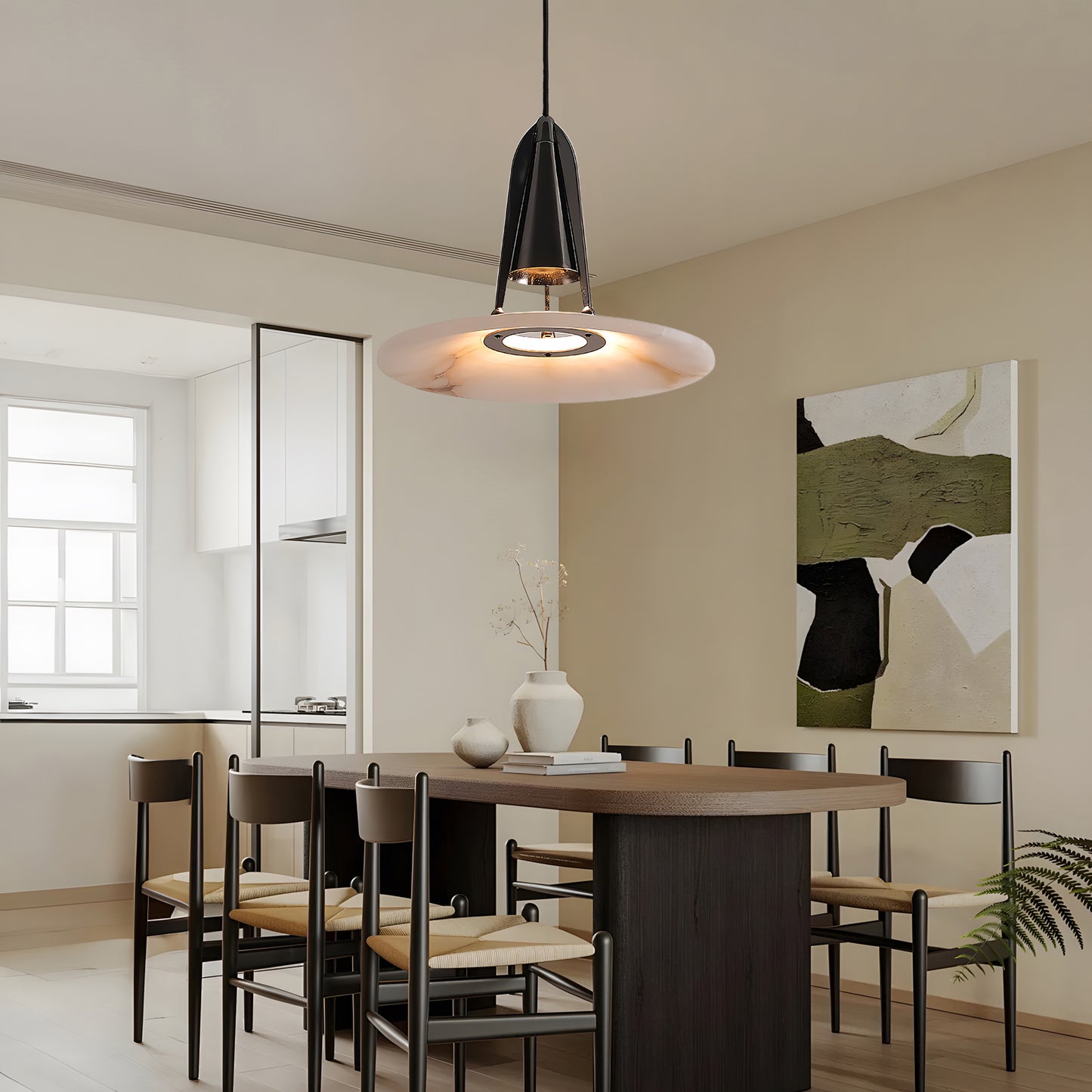 Aragon Contemporary Metal Pendant Lamp