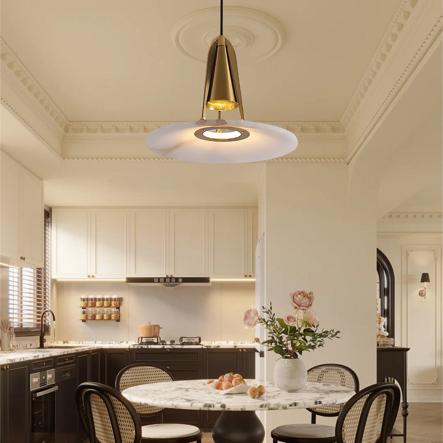 Aragon Contemporary Metal Pendant Lamp