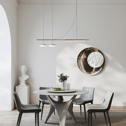 Arc Horizon Island Contemporary Metal Pendant Light