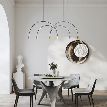 Arcs Modern Metal Pendant Light