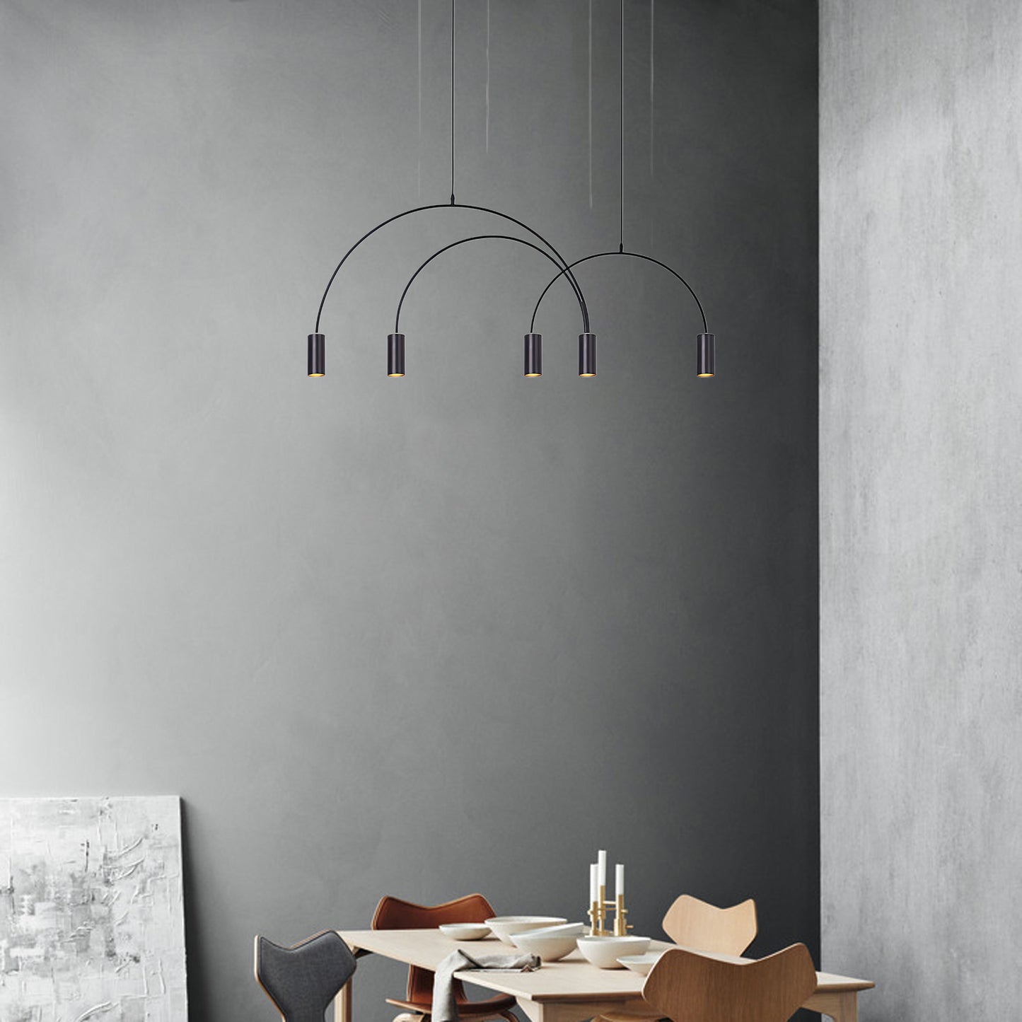 Arcs Modern Metal Pendant Light