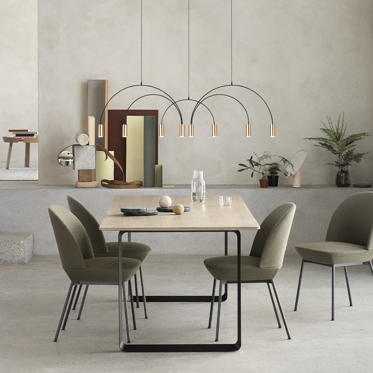 Arcs Modern Metal Pendant Light