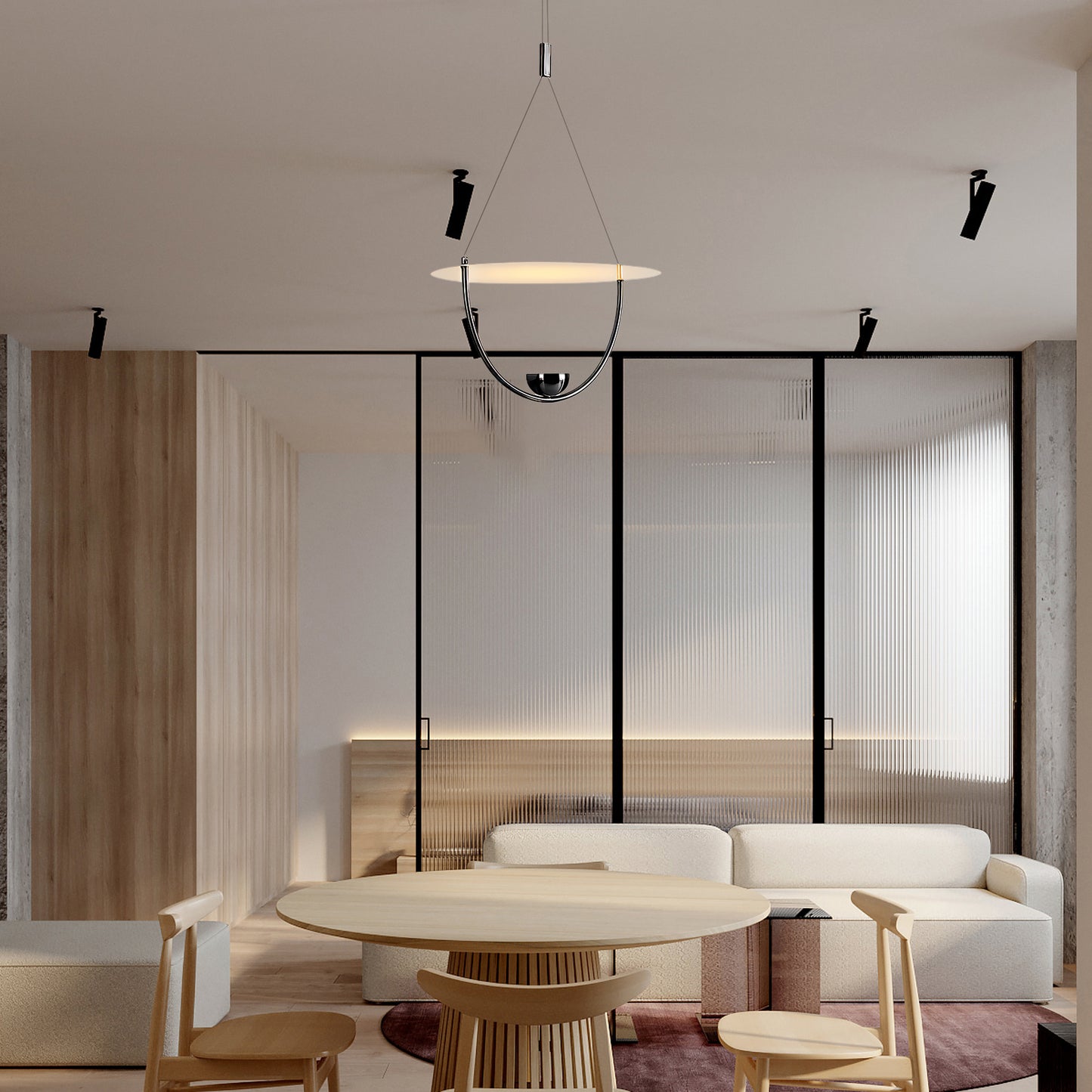 Aurelia Disc Contemporary Metal Pendant Lamp