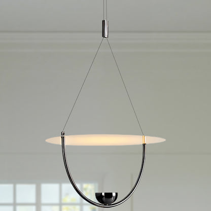 Aurelia Disc Contemporary Metal Pendant Lamp