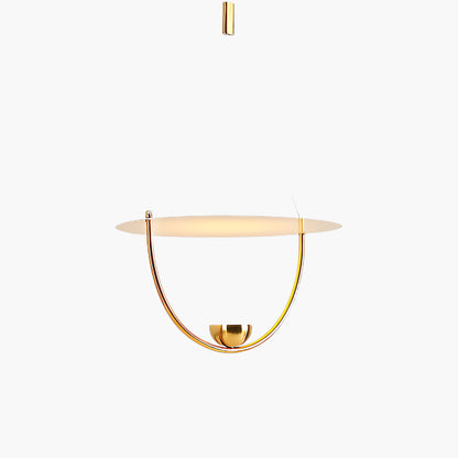 Aurelia Disc Contemporary Metal Pendant Lamp