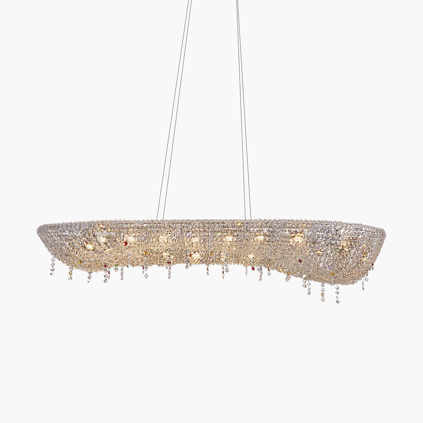 Modern Round Crystal Luxury Metal Chandelier