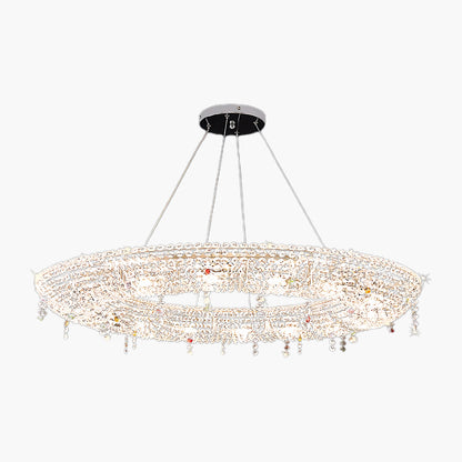 Modern Round Crystal Luxury Metal Chandelier