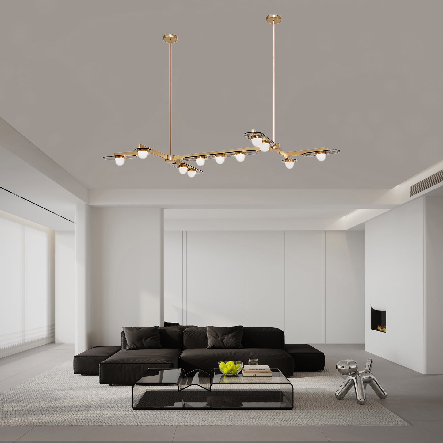 Modulo Horizontal Eclectic Crystal Chandelier