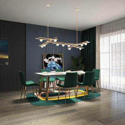 Modulo Horizontal Eclectic Crystal Chandelier