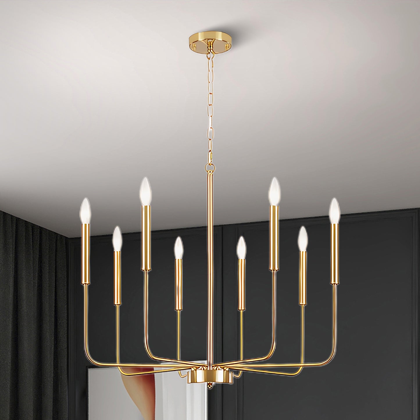 Monroe Modern Crystal Chandelier