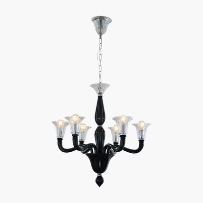 Murano Candle Contemporary Crystal Chandelier